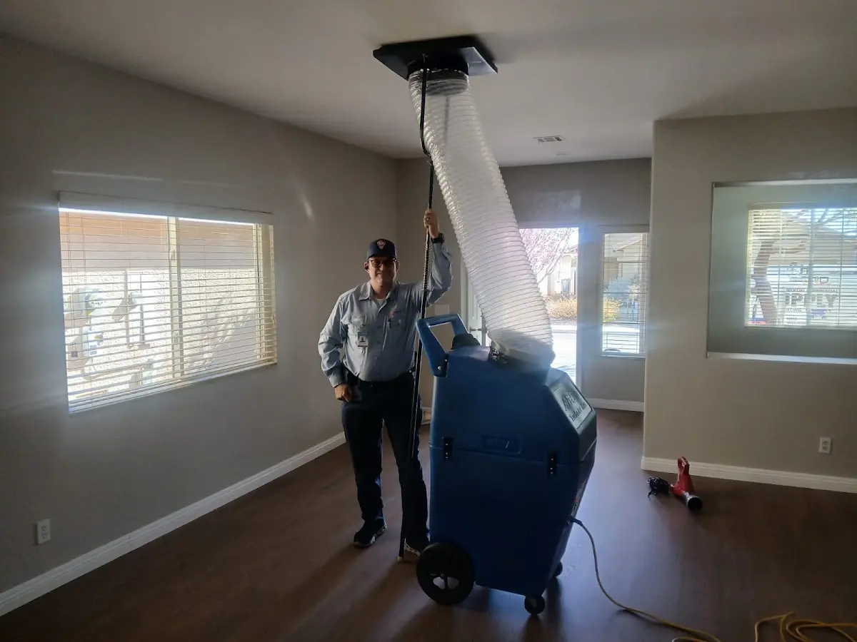 Professional Dryer Vent Cleaning work inside a Lemay home